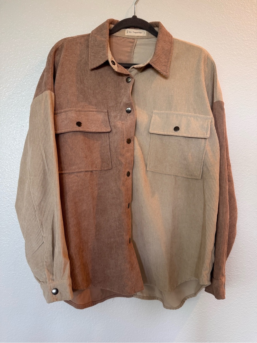 Women’s M Corduroy Shacket Boho Career Eclectic